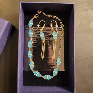 Swarovski earrings and bracelet